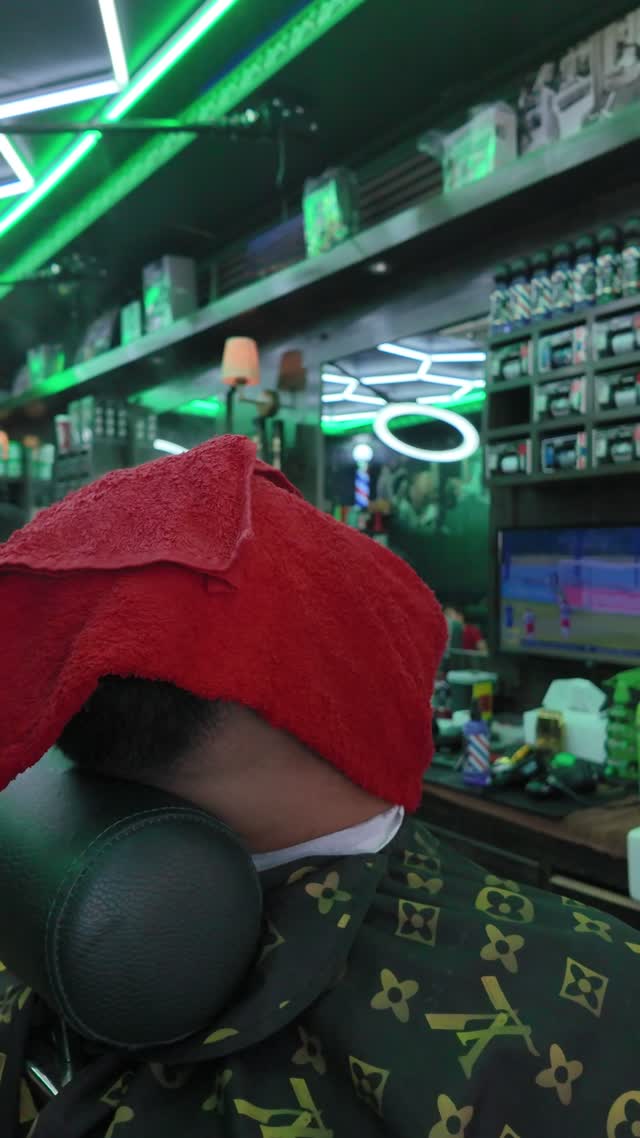 Hot towel finish